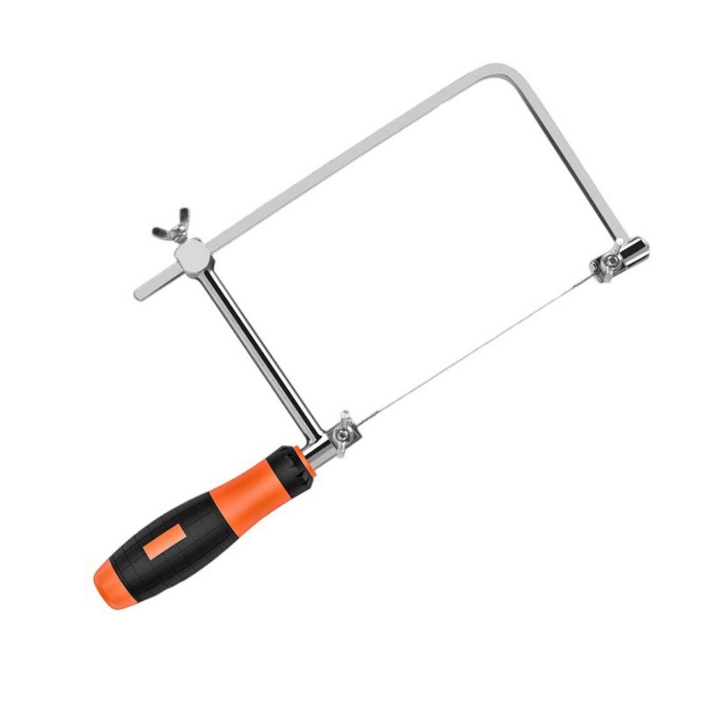 Mini Coping Saw Set Metal Wire Hand Tool Ergonomic Handheld Coping Saw Set Simple Operate for Wood Plastic Foam Cutting