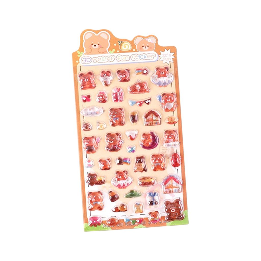 Cartoon Animal Sticker for Kid Craft Scrapbooking Journal Planner Phone Case Children Motivational Sticker for Rewarding