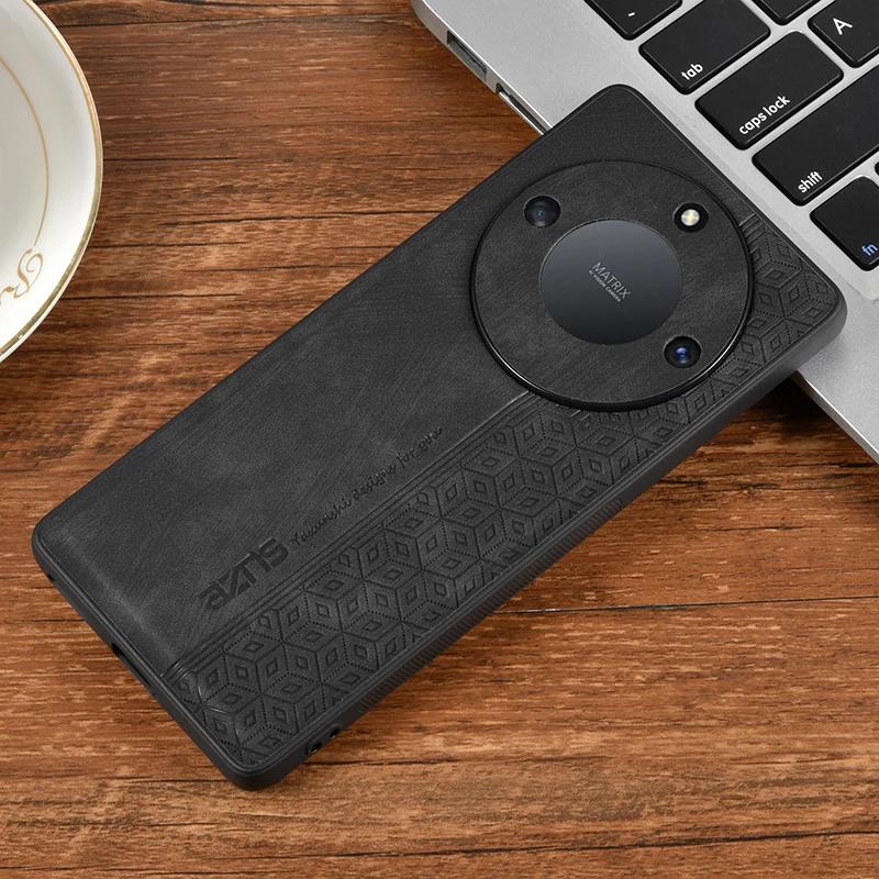 Luxury Business Leather Phone Case for Honor 100 90 80 70 60 Pro Shockproof Cover for Honor 80 SE 80GT 60SE Bumper Coque
