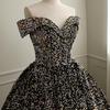 Cross-border Shiny Pitaya Puffy Skirt Wedding & Evening Gown