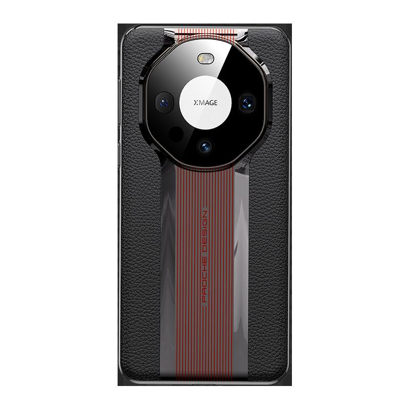 Applicable to Huawei Mate60Pro electroplated leather mobile phone case Mate50RS second change Porsche NOVA10 hard case