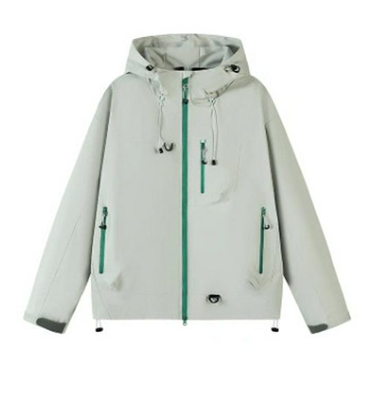 Couple's Three-in-One Hooded Windbreaker: Waterproof, Breathable, Loose-fit Ski & Hiking Jacket for Men and Women