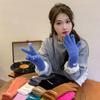 Soft Cashmere Winter Knitted Gloves Korean Style Full Finger Mittens Durable Warm Gloves  Women