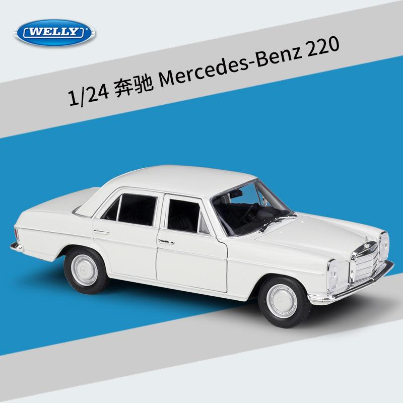 

Welly 1:24 Mercedes Benz 220 Car Alloy Model Toy Collection Display Piece Gift