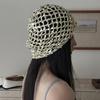 Reflective Sequined Hat Stackable Design Comfortable Pullover Hollowout Hat For Women Daily and Evening Party Photo Wear