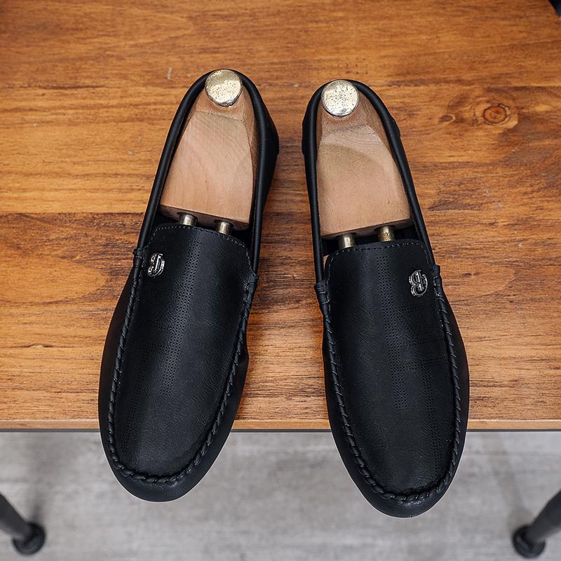 Men Casual Shoes Leather Men Loafers Italian Moccasins Breathable Slip On Men Driving Shoes Chaussure Homme Zapatos Para Hombre