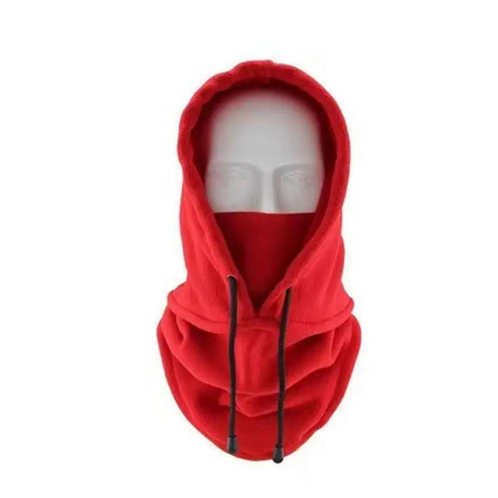 Quality Cycling Cap Ski Winter Solid Collor Windproof Caps Outdoor Sports Bib Cold Padded Hood Mask Plush Warm Hat Bike Bicycle