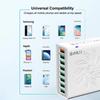 QC3.0 8-Port USB Fast Charger: 30W High Power, Colorful Flower Design, Compatible with US, European, and Korean Standards