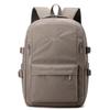 Schoolbag temperament trendy new 1011 fashion commuter class backpack simple solid color nylon cloth plain elegant backpack women