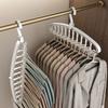 Space Saving Hangers for Closet Organizers and Storage, Heavy Duty Plastic Clothes Hanger for Shirt Sweater, Collapsible Hanger