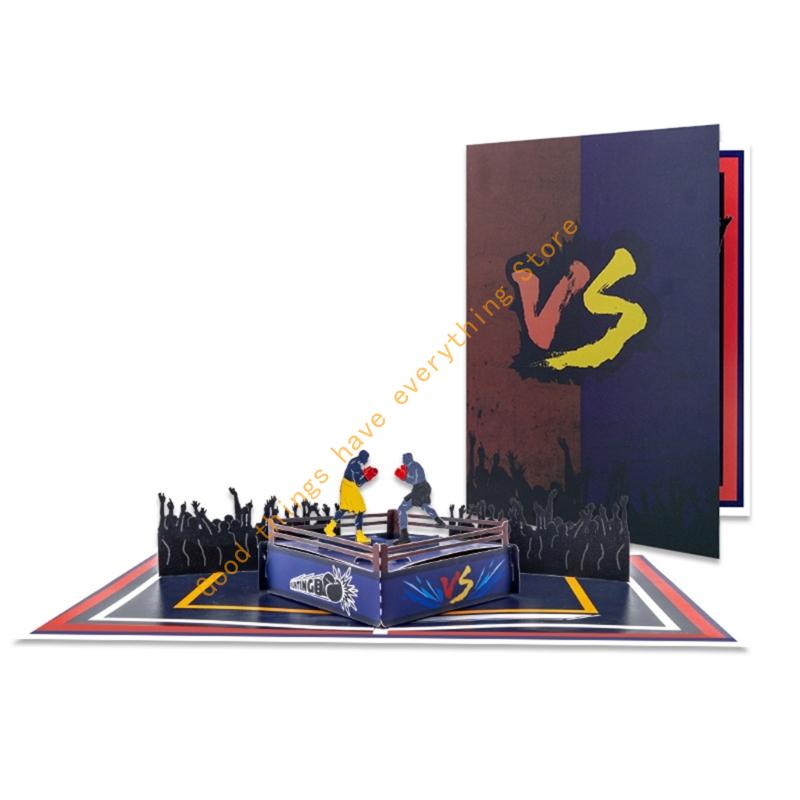 

Boxing Scene 3D Popup Card for Birthday and Fathers Day Foldable Greeting Card 55KF China Mainland