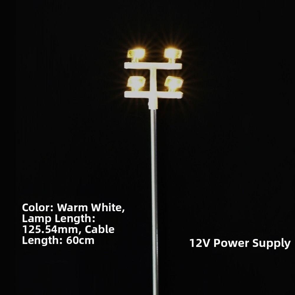 

3V 12V Miniature Simulation Street Tower Lights White Light/warm Light 125.54mm Building Model Layout Lamppost
