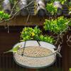 Bird Feeder Tray Attracting Birds Birds Food Catcher Hummingbird Feeder with Hanging Chain for Balcony Backyard Garden Yard