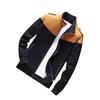 Men's Autumn/Winter Stand-Up Collar Color-Block Business Casual Jacket