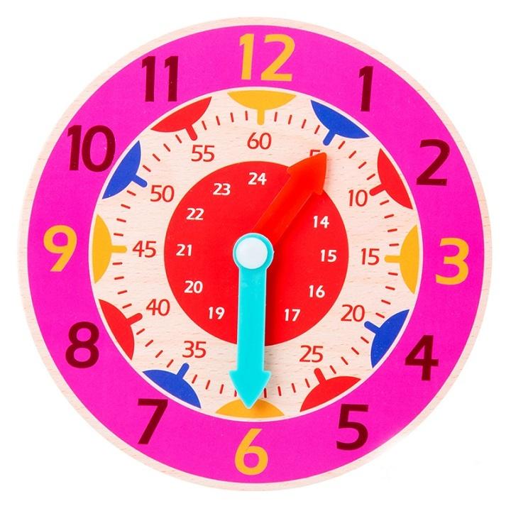 Montessori Toys Wooden Clock Kids Hour Minute Second Cognition Time Learning Teaching Aids Educational Toys For Children