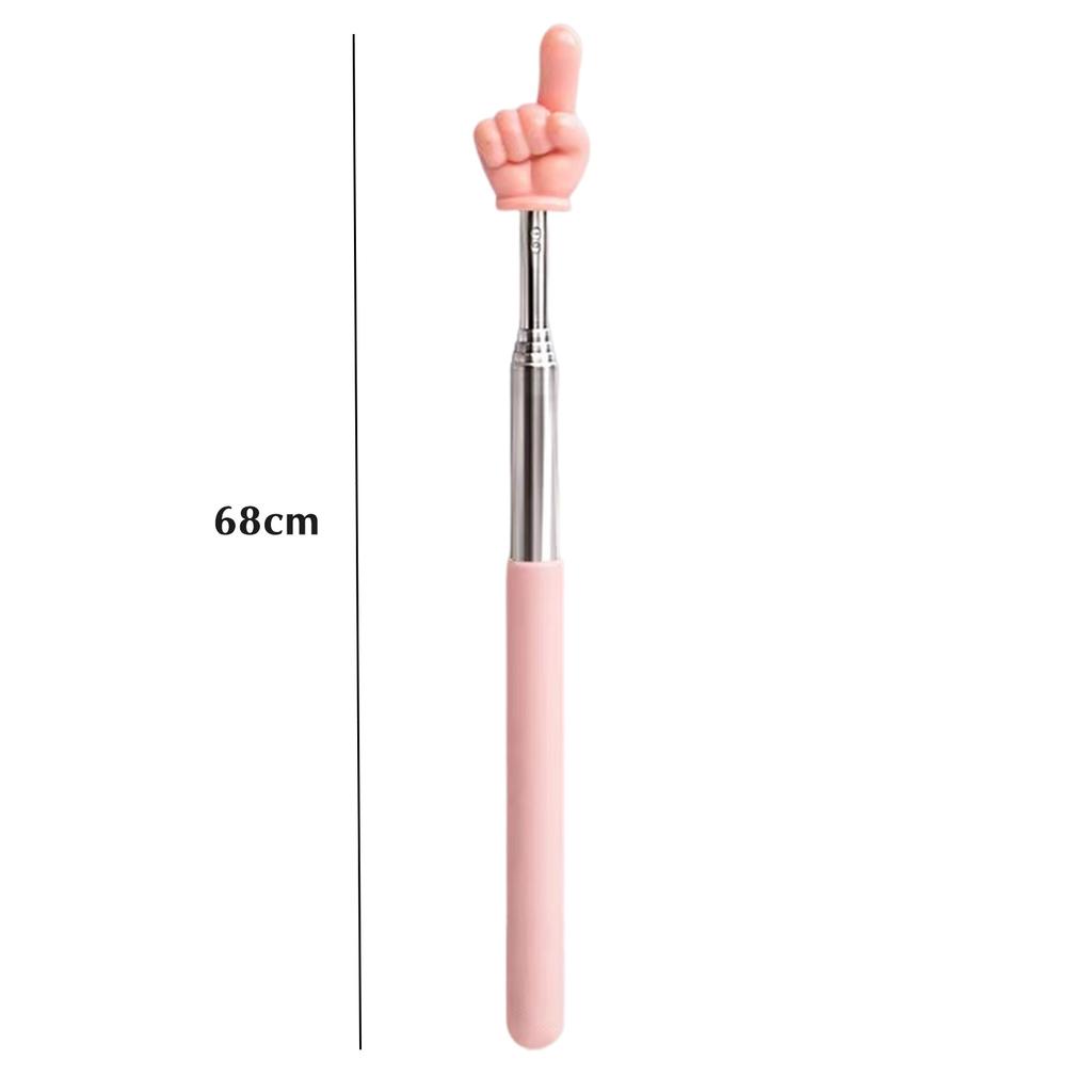 Retractable Teachers Pointer Stick Finger Pointer Plastic Collapsible Finger Pointing Stick Classroom Essentials for Elementary