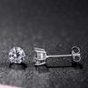 Inlaid 3mm Zircon Minimalist Earrings