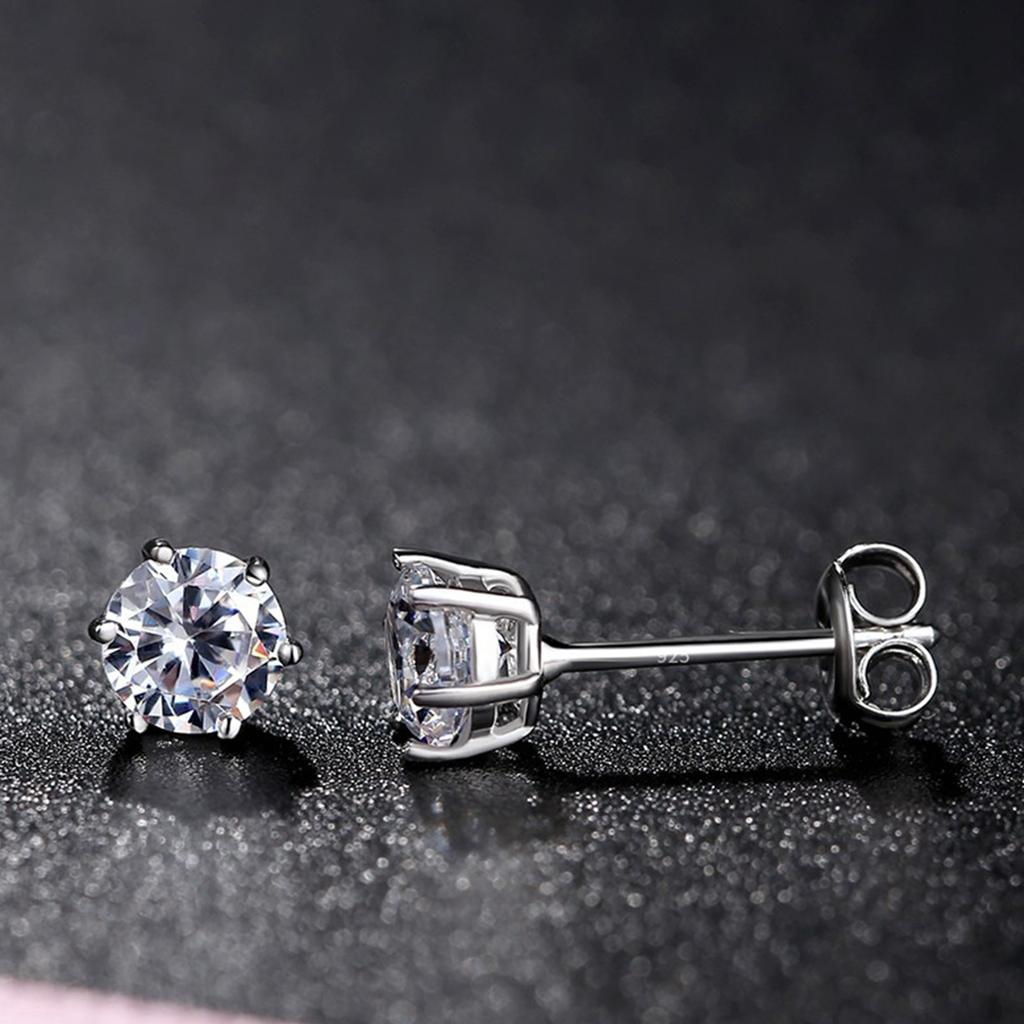 Inlaid 3mm Zircon Minimalist Earrings