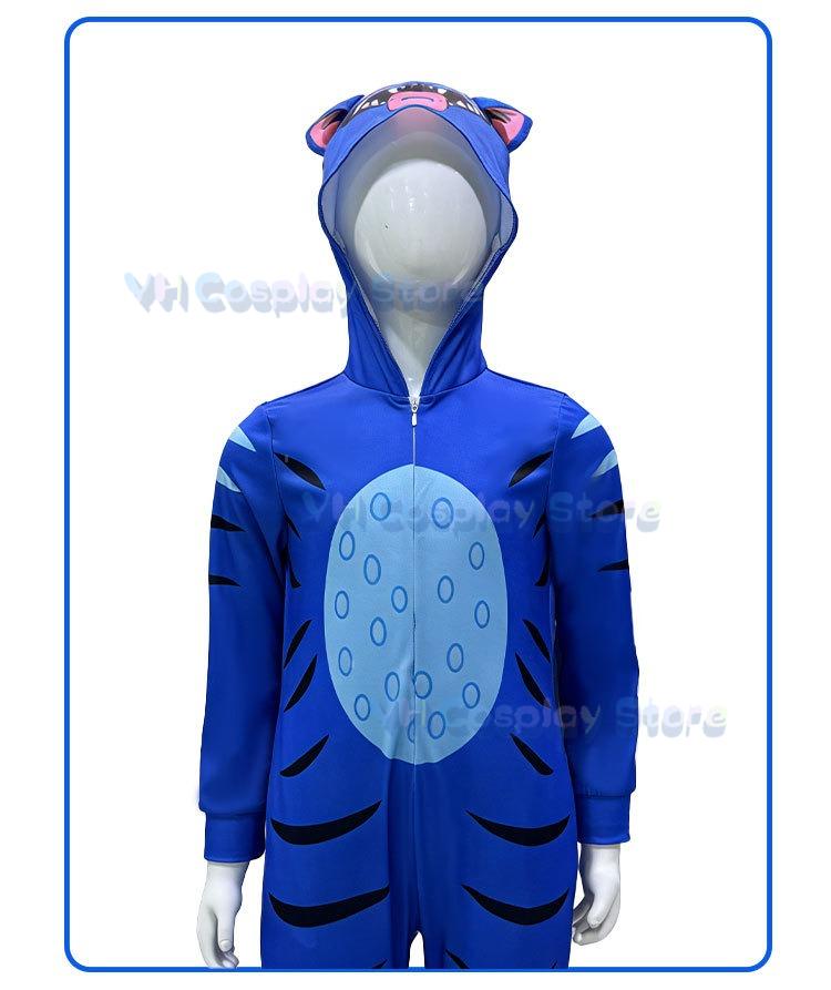 Nuovo Abbigliamento Autunnale per Bambini Stampa Tigre Costume Cosplay Divertente Tutina con Cappuccio Ragazzi Ragazze Abbigliamento Cartoni Animati Regali Bambini Adulti