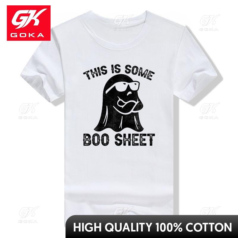 Funny Halloween Boo Ghost Costume This Is Some Boo Sheet TShirt Horror Style Sayings Graphic Tee Novelty Gifts Short Sleeve Top S