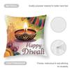 Diwali Festival Pillow Case Plush Fabric Soft  Pillowcase Double Sided Print Cushion Cover Household Gifts
