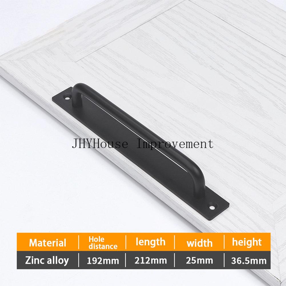 Aluminium Alloy Black Door Handles Balcony Bedroom Kitchen Door Pulls Silver White Furniture Handle Door Hardware knobs