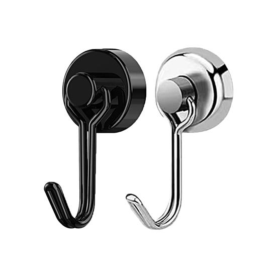 Magnets Hook Rotatable Punch Free Reusable Removable Kitchen 8Kg Pull Refrigerator Magnetic Hanging Hook for Daily Use