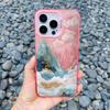 Durchscheinendes Rosa Wolkenmeer Laser Handyhülle Für iPhone 11 12 15 Pro Max 13 Mini 16 14 13 Pro Max Plus Stoßfeste Rückseite Fundas