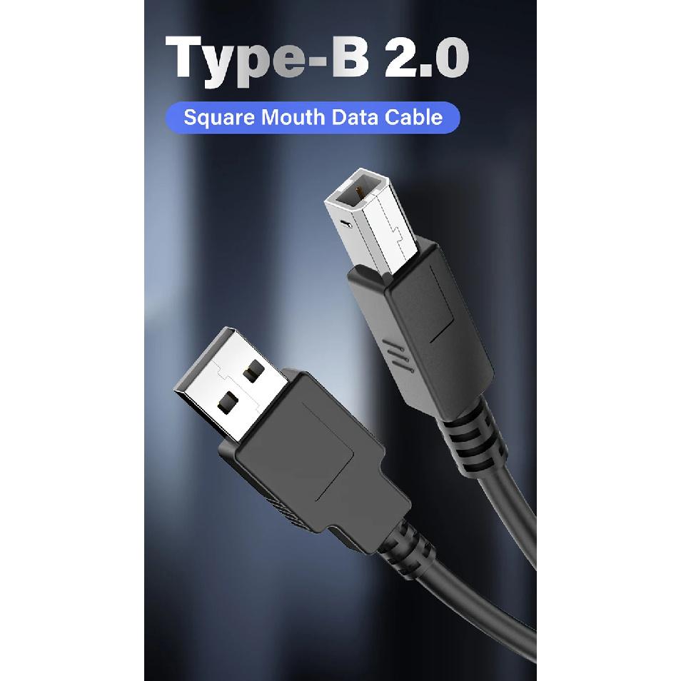High Speed USB Cable For Canon Brother Hp Epson Samsung Lenovo 3D Label Printer Scanner Electronic Piano Organ Type A To B 3m 5m