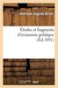 Buch Etudes Et Fragments d'Economie Politique