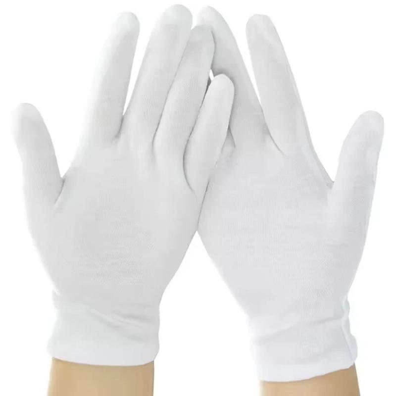 White Work Gloves for Precision Etiquette Inspections and Effective Household Cleaning Tools