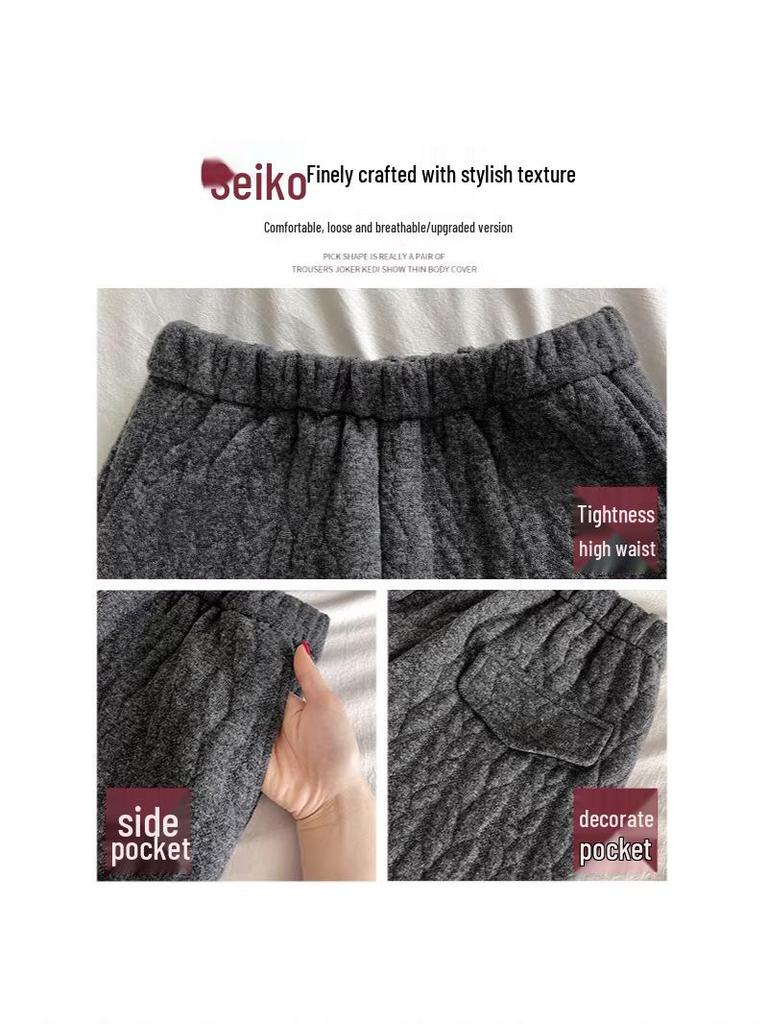 Women's High-Waisted Cotton Linen Loose A-Line Shorts with Diamond Texture - Winter 2026 Arrivals