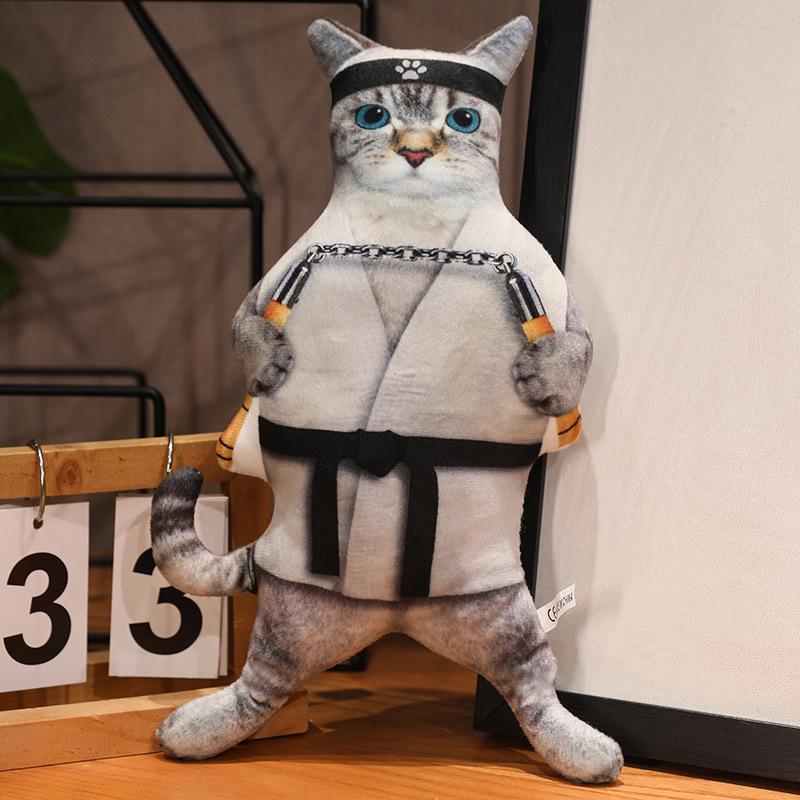 

Creative funny cat throw pillow plush toy doll cat doll home pillow children soothing doll 30cm