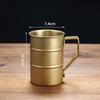 1Pc Retro Old Coffee Water Cup Industrial Style Oil Barrel Mug Outdoor Camping Picnic Beer Mug Drinking Utensils Stainless Stee