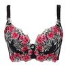 FallSweet Stickerei-BH für Damen, sexy Push-Up-Büstenhalter, CD-Cup-Unterwäsche