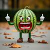 Angry Fruit Figurine Flipping The Bird Fruit Series Resin Ornament Stress Relief Middle Finger Fruit Statue for Office Desk Decoration