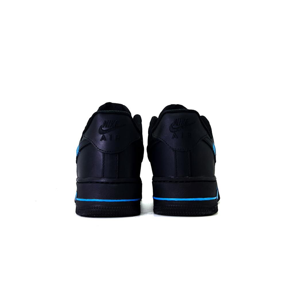 Nike Air Force 1 Night Raid Skórzane Odporne na Ścieranie Niskie Buty Skateboardowe Unisex Czarne CW2288-001(team1615-)