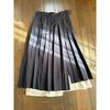 Lily Brown Pleated Skirt