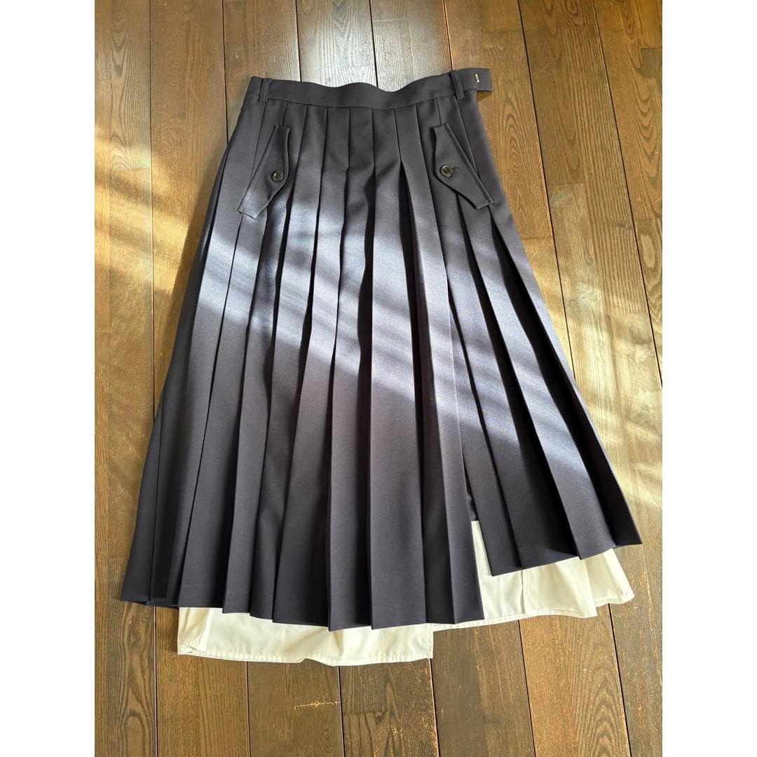 Lily brown pleated skirt
