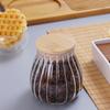 Glass Airtight Storage Tea Sugar Canister With Wooden Spoon Kitchen Pantry Sealing Container For Loose Leaf Tea Coffee Spices