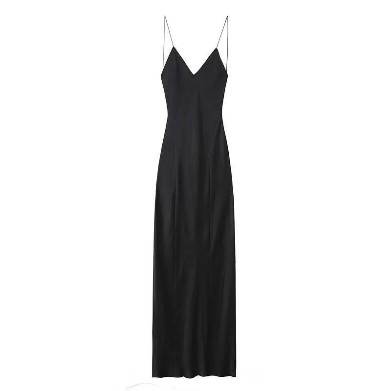 Araltay New Arrival Fashion Style Women's Clothing Sexy Open Back Silk Satin Intimates Style Dress 8325840 800