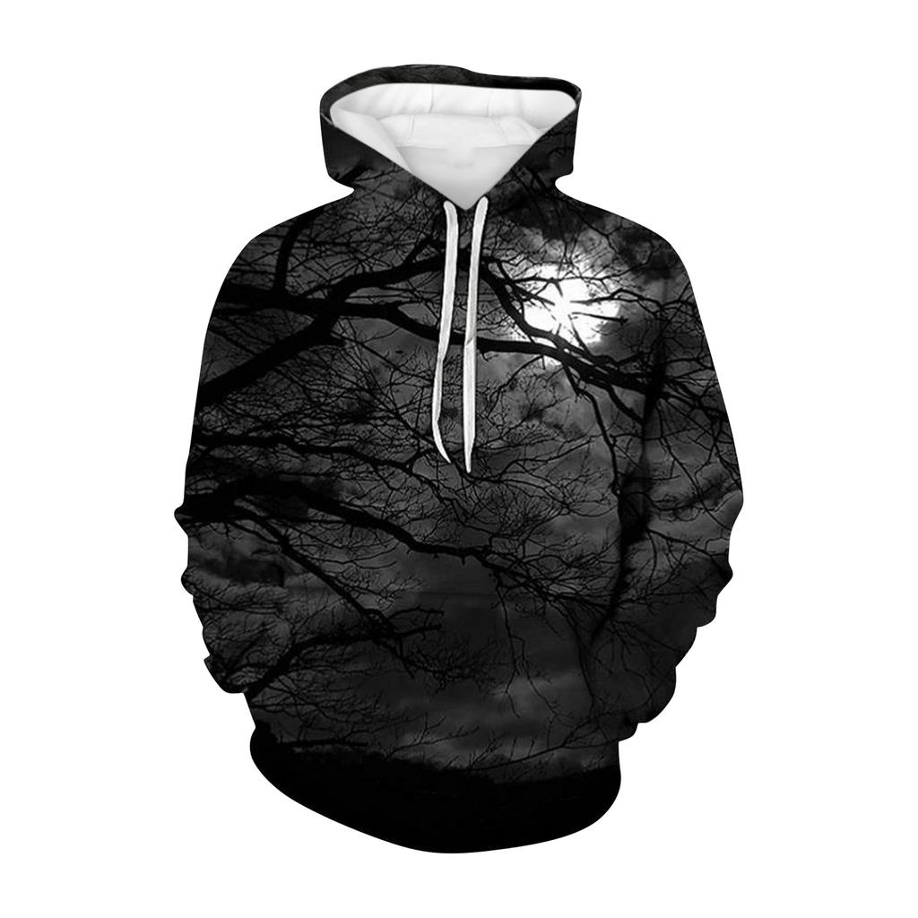 3D Sweater Vortex Print Long Sleeve Hoodie Men's Sportswear