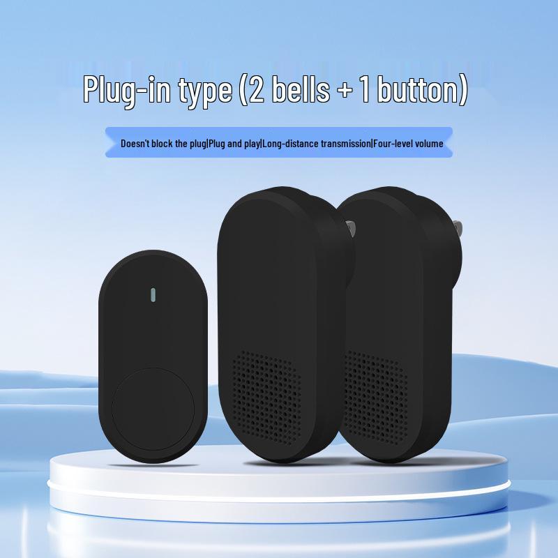 Wireless Doorbell with 38 Ringtones & Loud Volume, Long-Range Wall Penetration, Ideal for Homes & Elderly Call Button.
