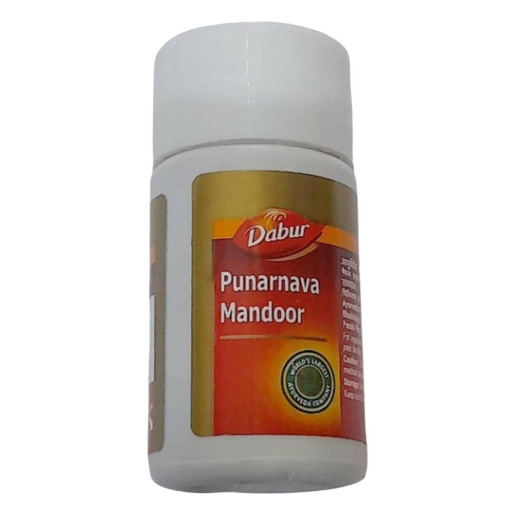 Dabur Punarnava Mandoor Ayurvedic Tablets For Liver Health And Anemia Support | Herbal Supplement | 60 Tablets Pack