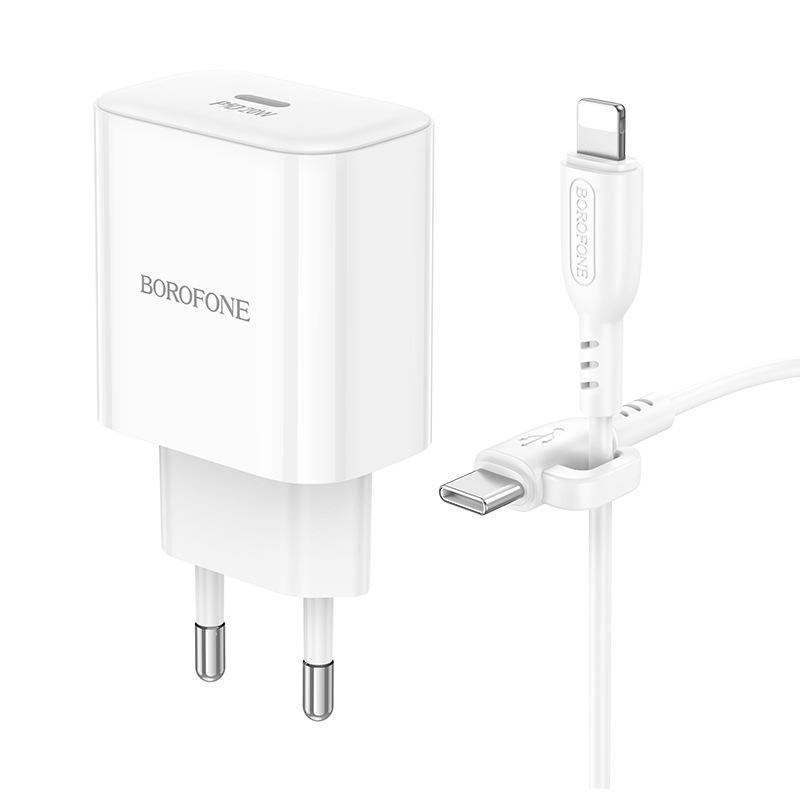 BOROFONE BA81A Platinum 20W Single Port PD Fast Charger (EU Plug)