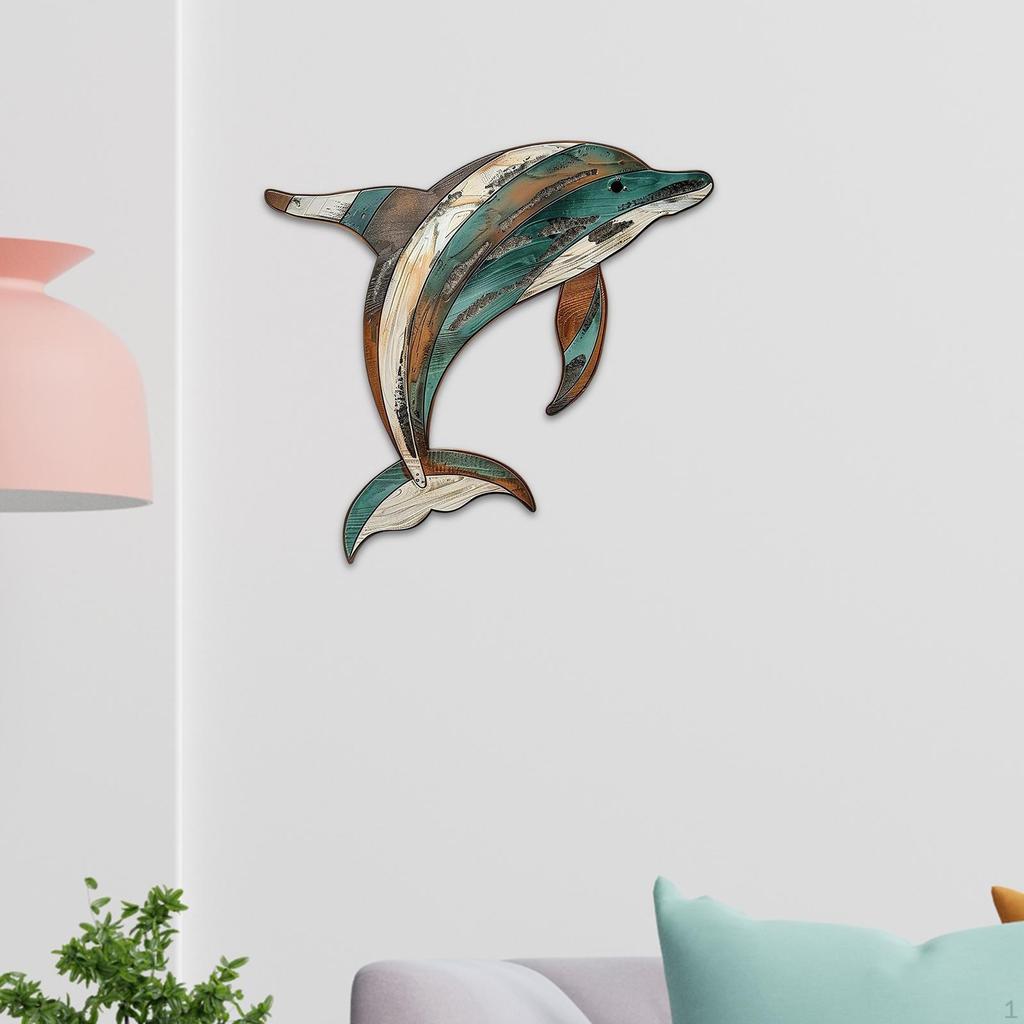 Dolphin Wall Art Hanging Decoration Mounted Gifts Decorative Indoor Birthday Gift Collectible