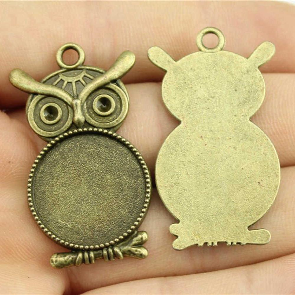 Hodí se pro kulatý 20mm skleněný kabošon Základní lůžko Podložka Bezel Doplňky Díly Chlapecké šperky Cool Dárky Pro