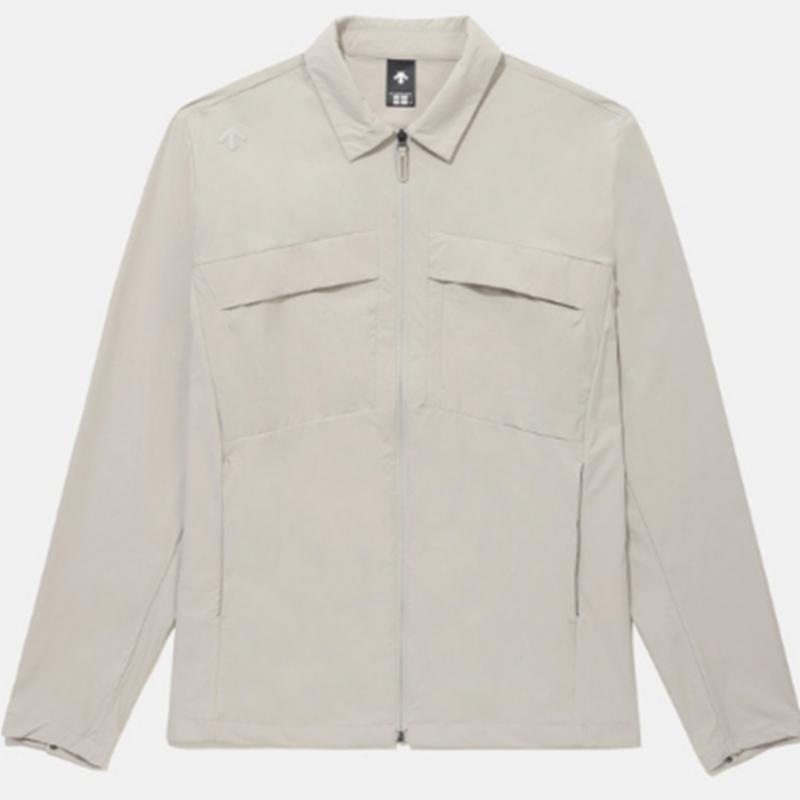 Descent Dualless Woven Shirt Jacket B1 Sq221dwb41 Beig Blk0