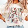 Princess Merry Christmas Coquette Bow Tshirt Princess Castle Christmas Lights Shirt Ariel Belle Mulan Snow White
