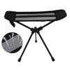 Aluminum Alloy Chair Footrest Black Camping Fishing